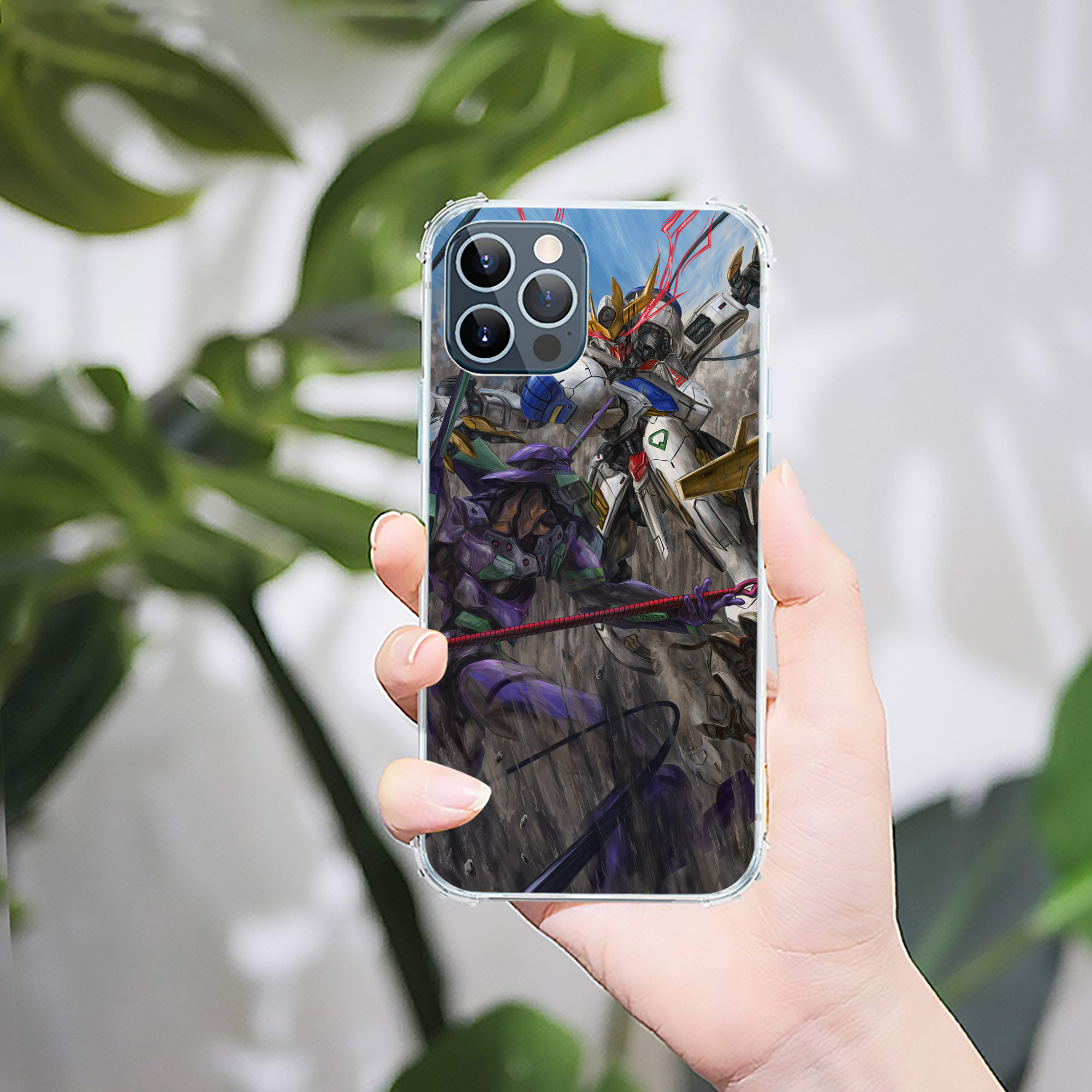 （画像用） EVA 新世紀エヴァンゲリオン 【iPhone 12シリーズ対応】透明スマホケース（クリアソフトケース）